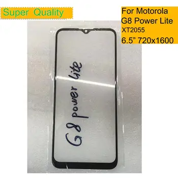 10buc/lot Pentru Motorola Moto G8 Putere Lite XT2055-1 XT2055-2 XT2055-4 Atingeți Ecranul Panoului Frontal Exterior Lentilă de Sticlă de Înlocuire
