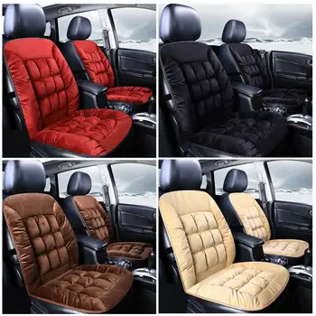 Universal Huse Auto Protector Pluș Roșu de Bumbac Auto Accesorii de Interior Perna de Styling Iarna Car Seat Pad Acoperă 110*50cm
