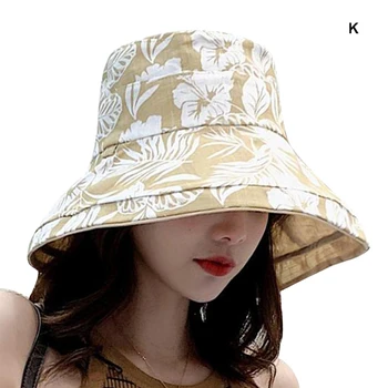 Pălării Pentru Femei Pălărie de Soare Dublu Chapeau Femme Ete Lateral Pliabil de protecție Solară Plajă Pălărie Dulce All-meci Plajă Largă Refuz Soare 2020 MM