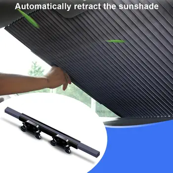 Universal Nuante Jaluzele Soarele Auto Bloc Umbra Soare Aspirație Fereastra Parasolar Retractabile cu Role Orb pentru Razele UV Căldură Proteja