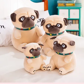 De Dimensiuni Mari Umplute Simulare Câini De Pluș Sharpei Pug Catelus Minunat Jucărie Animal De Companie Animal De Pluș Jucărie Pentru Copii Copii Ziua De Nastere Cadouri De Craciun
