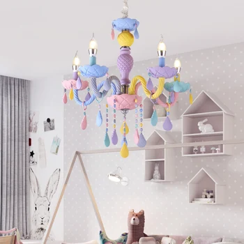 Multi color candelabru pentru Copii Dormitor copii Nursery iluminat candelabru de cristal K9 italiană candelabre de cristal de prindere