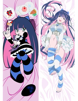 Anime Pantalon și Stocare cu Garterbelt personaje fata sexy otaku Dakimakura pernă acoperă Îmbrățișându Corp față de pernă