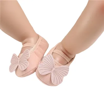 Copii Băieți Fete Papuci De Casa Talpă Moale Fluture Drăguț Crib Pantofi Anti-Alunecare Copilul Prima Walker Pantofi