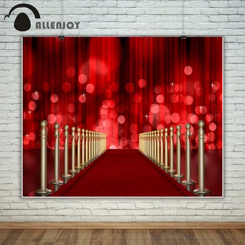 Allenjoy fotografie fundal covorul roșu, stâlpi corzi roșu cortina de fundal studio foto nou design camera fotografica