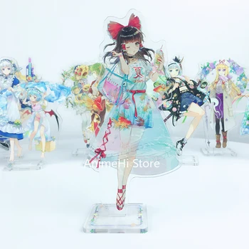 Anime Touhou Proiect de Acțiune Figura Cosplay Jucării Reimu Hakurei Marisa Kirisame Acrilice Cifre Model de Păpuși 15cm