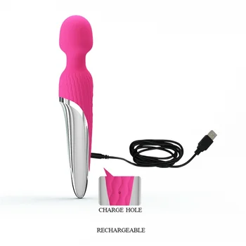 USB Reîncărcabilă de Încălzire Cald 7 Moduri de Bagheta AV Masaj Pizde Masturbari Vibratoare Sex cu Produse pentru Femei Adulte de Sex Jucării Erotice Jucărie