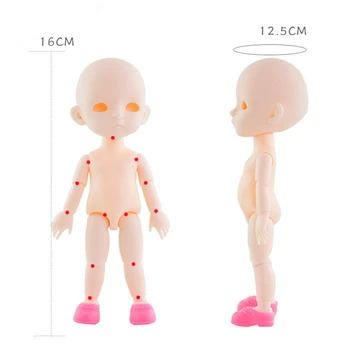 Ob11 13 Mobile Articulate 16cm 1/12 Păpuși Jucării BJD Baby Doll Goala Nud Femei Organism Păpuși de Moda coreeană Q Papusa Drăguț Serie