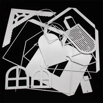 ZFPARTY Casa Mare Cutie de Tesut din Metal de Tăiere Moare Șabloane pentru DIY Scrapbooking/album foto Decorative Relief DIY Cărți de Hârtie