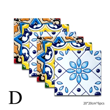 6Pcs 20*20CM Impermeabil Placi de Mozaic Autocolant Perete DIY Auto-Adeziv Gresie Decalcomanii de Perete Decor din Baie Bucatarie Decorative