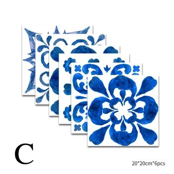 6Pcs 20*20CM Impermeabil Placi de Mozaic Autocolant Perete DIY Auto-Adeziv Gresie Decalcomanii de Perete Decor din Baie Bucatarie Decorative