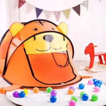 Portabil Tigru Cort pentru Copii Desene animate pentru Copii de Trecere Acasă în aer liber Mare Pop-up Jucărie Cort Copil Interior Net Baby Ball Pool Groapă