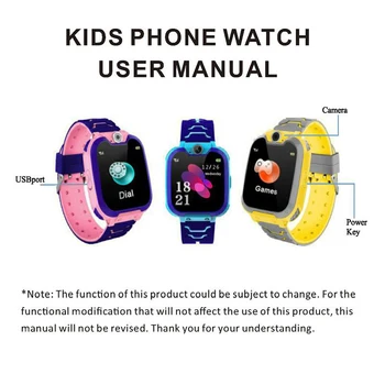 Mpow Copii Ceas Inteligent cu Ecran Mare Joc de Telefon Ceasuri Touch Ecran Ceas Camera cu SOS Cu 32GB Card de Memorie Smartwatch