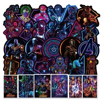 100buc Luminos Marvel Avengers super-Erou Autocolante Laptop Cana de Apa de Bagaje Chitara Impermeabil Graffiti Autocolant Jucarii