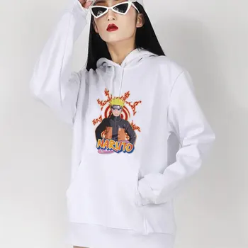 2020 Vogue Supradimensionat Harajuku Toamna Hoodies Femei Naruto Anime Tipărite Coreean Hanorac Streetwear Maneca Lunga, Pulovere