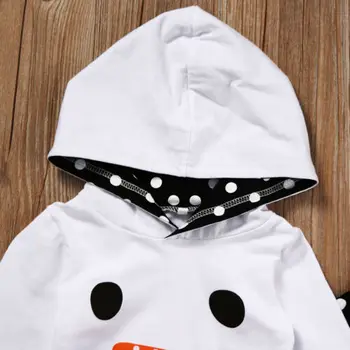 Pudcoco Crăciun Copil Copil Copil Fata Om De Zăpadă Topuri Hanorac + Dot Pantaloni De Costum Set Haine