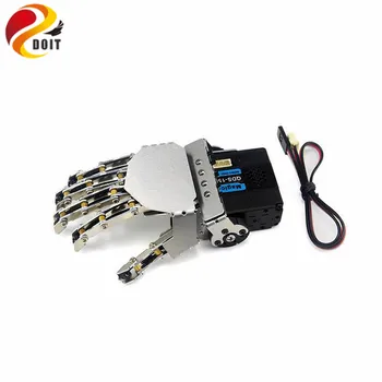 DOIT Robot de Mână cu cinci Degete/Metal Manipulator Arm/Mini Mână Bionică/Robot Umanoid Braț/de prindere/Accesorii auto/stânga/dreapta/DIY RC