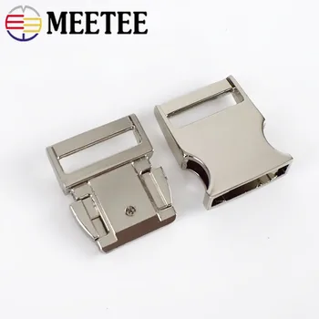 Meetee 2 buc Metal Partea Curbată Cataramă de Eliberare pentru 25mm Chinga Curea Rucsac-Sac de Depozitare Cârlig Catarame DIY Accesorii AP518