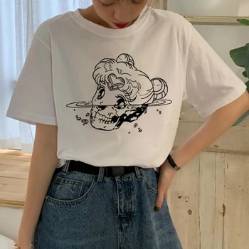 Noi Satana Harajuku Tricou Femei Ullzang Satanist de Desene animate Amuzant T-shirt Lucifer 90 Grafic Tricou de Moda Amuzant Sus Teuri de sex Feminin