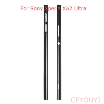 Pentru Sony Xperia XA2 Ultra Mijloc de Locuințe la Stânga și la Dreapta, Mijloc Rama Rama Capacului Lateral Janta Lateral Cheie Panou de Culoare Neagra