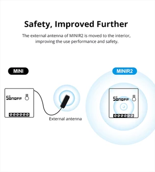 Sonoff Mini R2/Bază Două căi Smart Switch Wifi Timer DIY Comutare Acasă Inteligent de Control de la Distanță Prin intermediul Ewelink Funcționează Cu Alexa Google