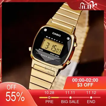 Casio ceas de aur cu diamante Naturale pentru femei ceasuri set top brand de lux Impermeabil Cuarț ceas femei digital Sport doamnelor часы