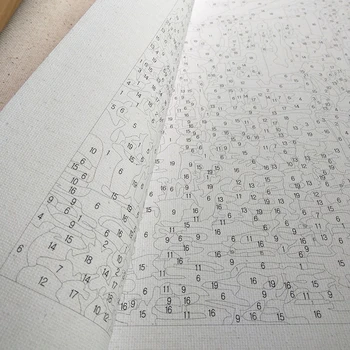 RUOPOTY Cadru de Imagine Peisaj Clasic de Bricolaj, Pictura De Numere Vopsea pe bază de Acril Pe Panza pictate manual Pentru Arta de Perete Acasă Decoruri