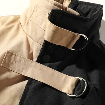 Jachete De Iarnă Pentru Bărbați Cald Bumbac Gros Mozaic Hip Hop Streetwear Parka Mens Casual Fashion Haine Calde Palton Masculin