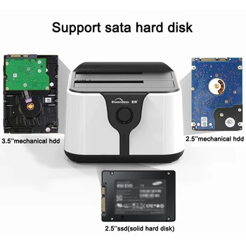 Blueendless 2 Bay Sata Hdd USB3.0 Hard Disk Hdd Docking Station Cazul Hdd 3.5 Inch Hdd Cabina de Copiere a Datelor de Sprijin 1tb Hard Disk