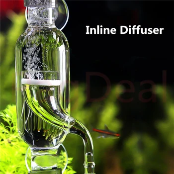 Aquatics Inline Difuzor 12/16 16/22 Pahar de CO2, Pulverizator cu Bule Difuzor Reactor Injector pentru Acvarii Plantate acvarii