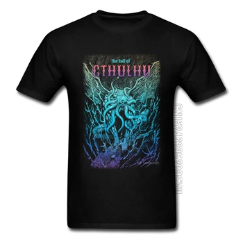 Lovecraft Tricou Pentru Bărbați O ie Coșmar de Cthulhu Design T-shirt 3D Digital Graphic Tee Shirt Mare Tricou Bumbac