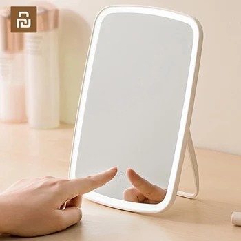 Caldă Lumină Led Oglinda Jordan judy Inteligent Machiaj Oglinzi Portabile Reîncărcabile Desktop Touch-Screen Mirror