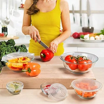 24 Buc Reutilizabile și Durabile Castron cu Capac pentru Depozitarea Alimentelor Poate Păstra Alimente Proaspete Perfect pentru Toate Tipurile de Depozitare a Alimentelor