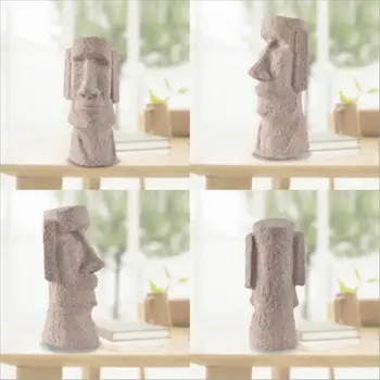 Natura gresie Insula Paștelui Statui figura Microlandschaft de Paști Cadouri Creative craftes Rășină Mână Sculptate Figurine 2 dimensiuni