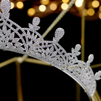 ASNORA Cristale Strălucitoare Nunta Tiara nupcial Coroana de Mireasă coroa de noiva Nunta Accesorii de Par, Bijuterii de Păr Quecess Coroane