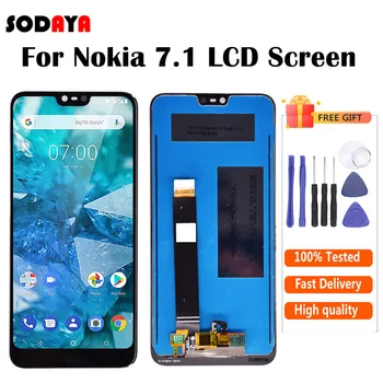 Pentru Nokia 7.1 Display LCD + Touch Screen Digitizer Asamblare Piese de schimb Transport Gratuit