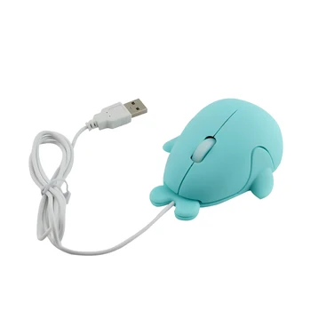 Mini Model Animal Drăguț Mouse-ul 1200 DPI Optic USB Cablu Computer mouse-Delfin Forma de Jocuri Pentru Copii Cadouri