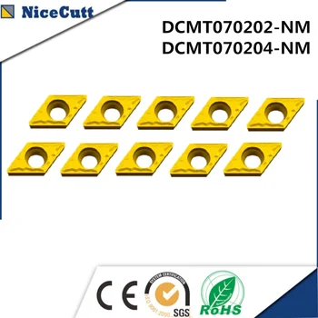 DCMT070204 insertii carbură de Interne de Cotitură instrument de metal, cutite de Strung CNC instrument Greu Aliaj de cotitură a introduce DCMT ping Nicecutt