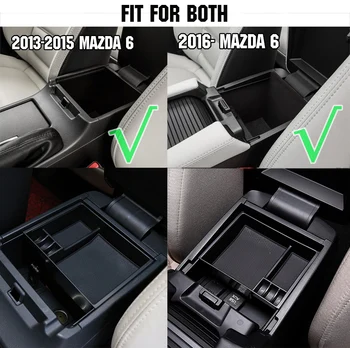 Pentru Mazda 6 M6 Atenza 2013 2016 2017 Cotiera Cotiera Consola Centrala Cutie De Depozitare Titularul Compartiment Mănuși Tava