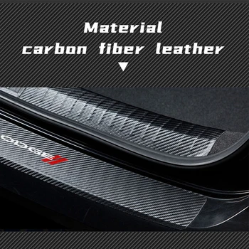 Coada de mașini portbagaj Garda Placa Bara Spate din fibra de Carbon Proteja Autocolant Pentru Dodge Challenger RAM 1500 Încărcător Avenger Calibru Dart