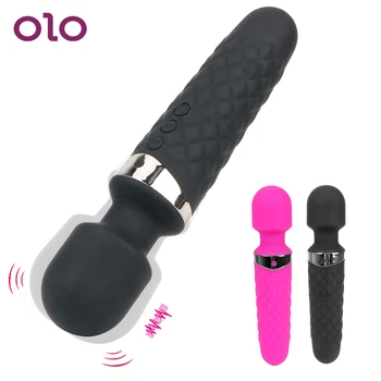 OLO AV Baghetă Magică Stimulare Clitoris cu Vibrator pentru Masaj din Silicon 16 Modul de O Cheie de Orgasm Feminin Masturbator Jucarii Sexuale pentru Femei