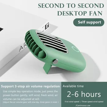 De Vară 2020 Ventilator Electric Originalitate Agățat de Gât Mini Ventilator de Birou Cooler Mic Ventilator Călătorie în aer liber Portabile USB Reîncărcabilă