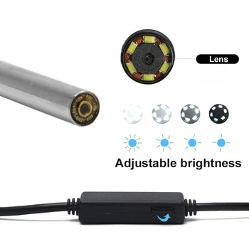 Subacvatic, rezistent la apa de Înaltă Rezoluție Camera Endoscop Telefoane Mobile 3 In 1 Interfață Lumini LED-uri USB de Inspecție Borescope 720P