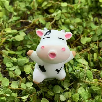 8pcs Simulare Bovine Jucărie Micro Peisaj Decor Adorabil Vaca Model Copii Cow Jucarie Bovine Model Decor
