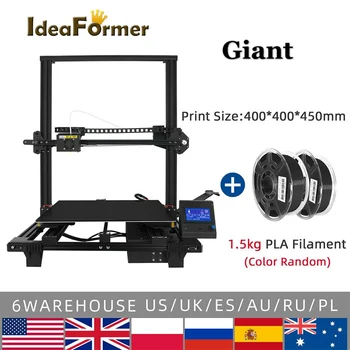 Ideaformer Gigant Noul 3D Printer de Mari Dimensiuni FDM TMC2208 Driver Full Metal Printer 400*400*450 mm Imprimantă 3D DIY Kit Auto-Asambla