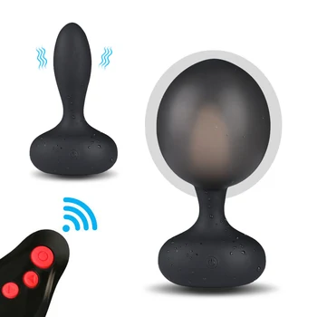 Control De La Distanță Gonflabile Anal Plug Vibrator Mare Dildo Butt Plug Vibrator Sex Masculin, Prostata Pentru Masaj Jucarii Sexuale Pentru Bărbații Cu Penisul Plug