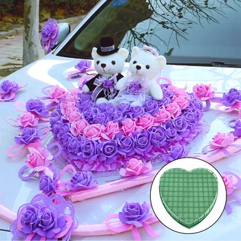 8-bucata set de inimă în formă de flori umed spuma florale de mireasa modelare DIY masina de nunta de masă decorare nunta, decorare auto