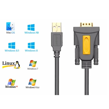 FX3U PLC-ul La PC prin Cablu USB La RS232 COM Port Serial PDA 9 DB9 Pin Cablu Pentru Windows 7, 8.1 XP Vista Mac OS USB RS232 COM NEWCARVE