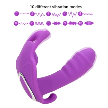 VATINE 10 Viteza Portabil Fluture Vibrator Vibrator Vibrator Chilotei Masturbari Stimulator punct G Masaj Jucarii Sexuale pentru Femei