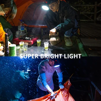 LED-uri puternice Headamp IR Senzor Faruri Super Luminoase 4-Core XHP Felinar Suport USB Ieșire 18650 Lampă de Cap rezistent la apa Lanterna